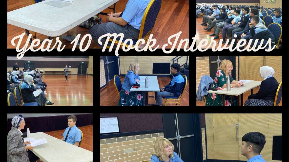 YEAR 10 MOCK INTERVIEWS