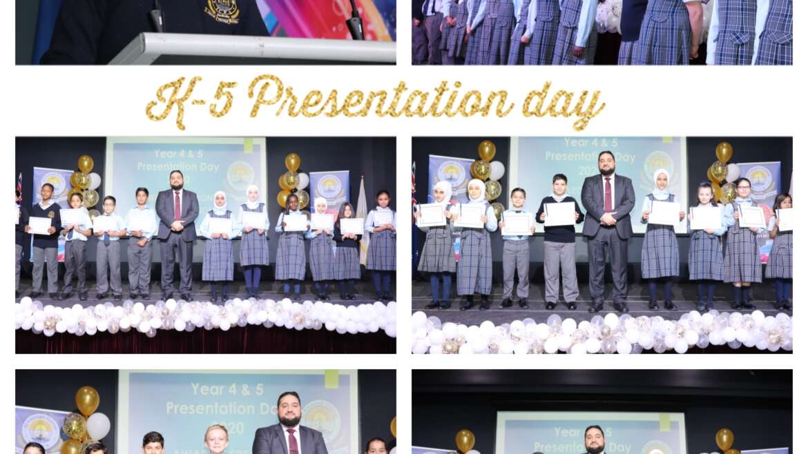 K – 5 PRESENTATION DAY 2020