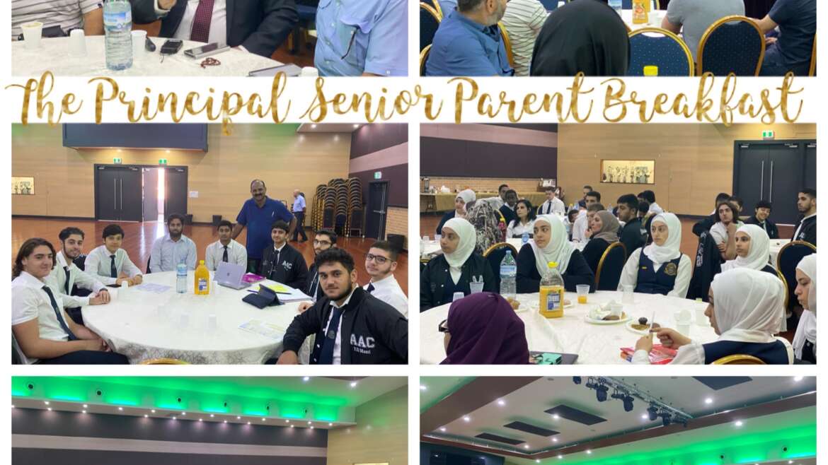 THE PRINCIPAL SENIOR STUDENT PARENT BREAKFAST